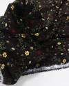 Tecido Viscose Texturizada Liberty Dourado, Marsala e Preto