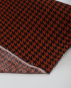 Tecido Viscose Texturizada Pied Poule Preto e Telha