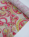 Tecido Viscose Texturizada Cashmere de Flores Colorido