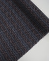Tecido Viscose Texturizada Chevron em Desfoque Azul e Rosa