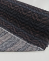 Tecido Viscose Texturizada Chevron em Desfoque Azul e Rosa