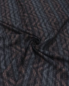 Tecido Viscose Texturizada Chevron em Desfoque Azul e Rosa