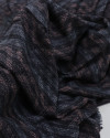 Tecido Viscose Texturizada Chevron em Desfoque Azul e Rosa