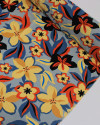 Tecido Crepe Koshibo Estampa Havaiana Colorido