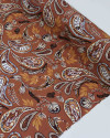 Tecido Viscose Texturizada Macro Ramos em Cashmere Tons Terrosos