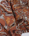 Tecido Viscose Texturizada Macro Ramos em Cashmere Tons Terrosos