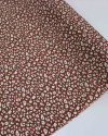 Tecido Viscose Animal Print Offwhite e Castanho