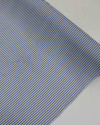 Tecido Viscose Listrado Azul e Offwhite