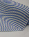 Tecido Viscose Listrado Azul e Offwhite