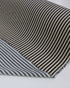 Tecido Viscose Listrado Preto e Creme