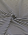 Tecido Viscose Listrado Preto e Creme