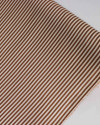Tecido Viscose Listrado Creme e Castanho