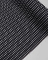 Tecido Linho Misto Estampado Cordas e Correntes Offwhite e Preto Mescla
