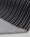 Tecido Linho Misto Estampado Cordas e Correntes Offwhite e Preto Mescla