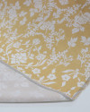 Tecido Linho Misto Estampado Arabesco Floral e Ocre