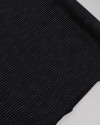 Tecido Microfibra de Alfaiataria Italiano Risca de Giz Preto com Lurex
