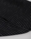 Tecido Microfibra de Alfaiataria Italiano Risca de Giz Preto com Lurex