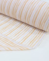 Tecido Crepe Koshibo leve Listrado Tons de Laranja
