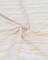 Tecido Crepe Koshibo leve Listrado Tons de Laranja