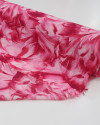 Tecido Crepe Koshibo Leve Macro Pétalas Tons de Rosa