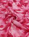 Tecido Crepe Koshibo Leve Macro Pétalas Tons de Rosa