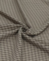 Tecido Crepe de Alfaiataria Quadriculado Tons Neutros