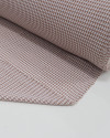 Tecido Crepe de Alfaiataria Micro Geométrico Nude e Branco
