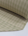 Tecido Crepe de Alfaiataria Xadrez Duplo Verde e Palha