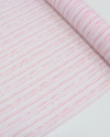 Tecido Crepe Koshibo Leve Listrado Tons de Rosa (0.5m)