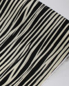 Tecido Viscose Texturizada Listras Irregulares Creme e Preto