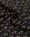 Tecido Viscose Texturizada Micro Estampa Étnica Creme, Argila e Preto