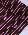 Tecido Viscose Texturizada Listras Abstratas Rosa e Borgonha