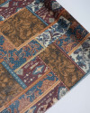 Tecido Crepe Chiffon Italiano Multi Estampa em Recorte Tons Terrosos