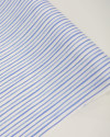 Tecido Viscose Texturizada Listrado Branco e Tons de Azul