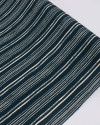 Tecido Viscose Multi Listras Creme e Verde Esmeralda