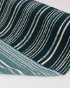 Tecido Viscose Multi Listras Creme e Verde Esmeralda