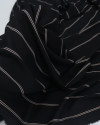 Tecido Crepe Koshibo Leve Listras Duplas Bege e Preto