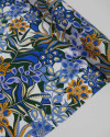 Tecido Viscose Boho Floral Tons Frios