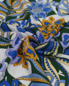 Tecido Viscose Boho Floral Tons Frios