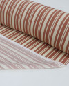 Tecido Viscose Multi Listras Creme e Castano