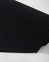 Tecido Crepe Duna Risca de Giz Branco e Preto