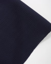 Tecido Crepe Duna Risca de Giz Branco e Azul Marinho