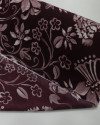 Tecido Crepe Koshibo Leve Multi Floral Offwhite e Tons de Vinho