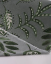 Tecido Crepe Koshibo Leve Ramos e Cashmere Tons de Verde