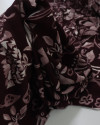 Tecido Crepe Koshibo Leve Multi Floral Offwhite e Tons de Vinho