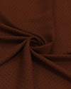 Tecido Crepe Koshibo Leve Polka Dots Preto e Marrom