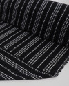 Tecido Crepe Chiffon Listrado Estelar Branco e Preto