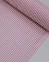 Tecido Tricoline Verano Flamê Listras Branco e Rosa