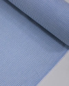 Tecido Tricoline Verano Flamê Listras Finas Branco e Azul