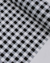 Tecido Tricoline Micro Xadrez Vichy Branco e Preto